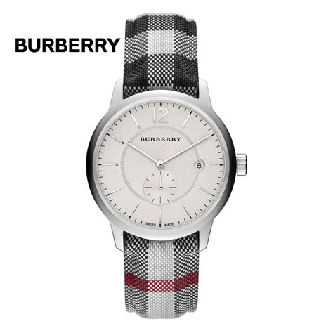 Burberry BU10002 herrklocka, textil armband 